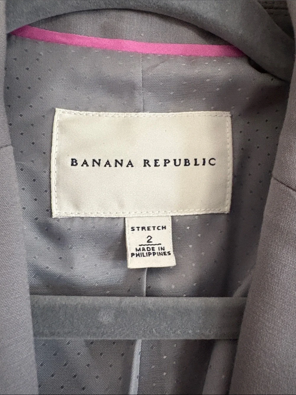 Banana Republic Gray Stretch Blazer